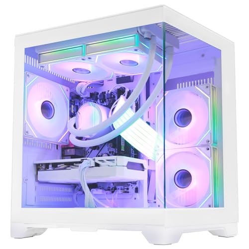 HELLOLAND White Gaming Desktop PC