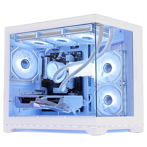 Ocean Park Gaming PC -AMD Ryzen 7 9700X 8-Core 3.8 GHz -GeForce RTX 5060 8GB -32GB DDR5 RAM -1TB M.2 SSD -850W 80+ Gold PSU -360mm AIO & APP RGB Fan Control -Win 11 Pro Prebuilt Desktop-White